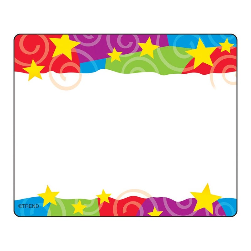 TREND enterprises, Inc. Stars n Swirls Terrific Labels, 36 ct - Image 1